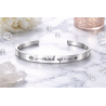 Bracelet Motivation Mind UP – Bracelet inspiration Silver à Diamant