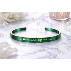 Bracelet Motivation Mind UP – Bracelet inspiration Silver à Diamant